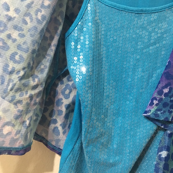 NWOT Justice 2 Piece Blouse SZ 7 - Picture 2 of 4